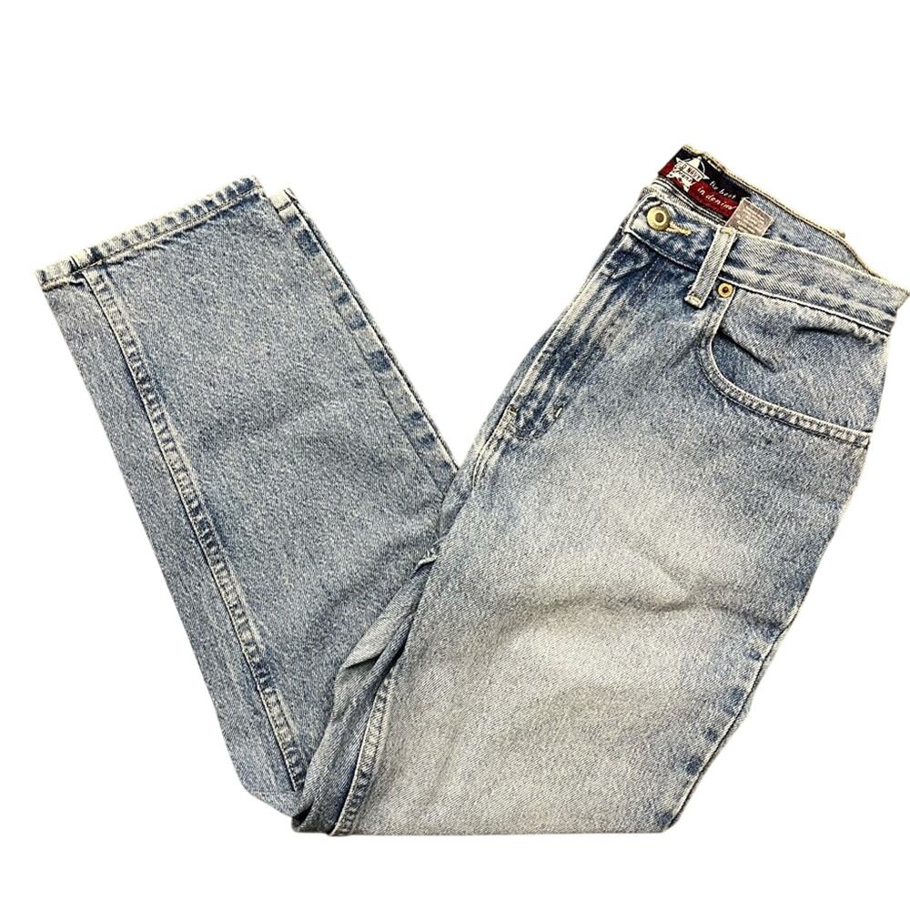 Vintage 90s Old Navy Light Wash Jeans High Rise Straight Leg Faded Women’s 6